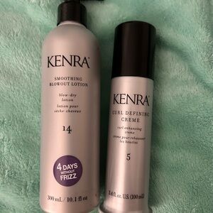 Kenra Silver Smoothing Blowout Lotion and Curl Defining Creme Set